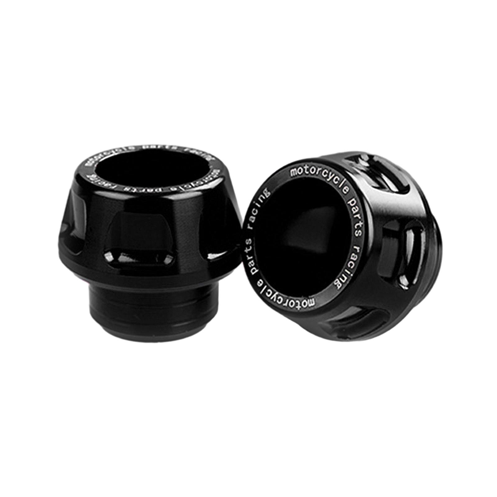 yotijar Replacement Motorcycle Front Fork Frame Sliders Accessory Falling Protection Black
